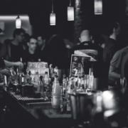 Football Fans in a Liverpool bar watching a match