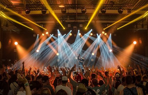 People watching a Live Music gig in Belfast