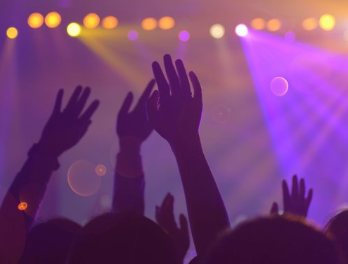 Nightclub revellers dancing in Belfast