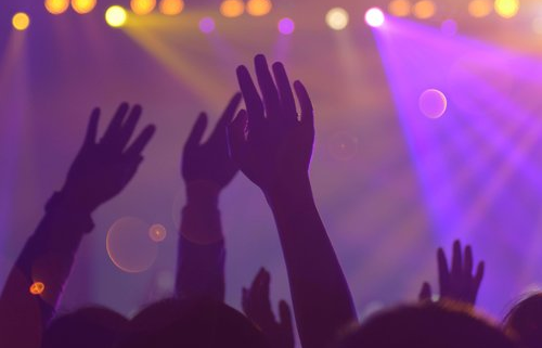 Nightclub revellers dancing in Belfast