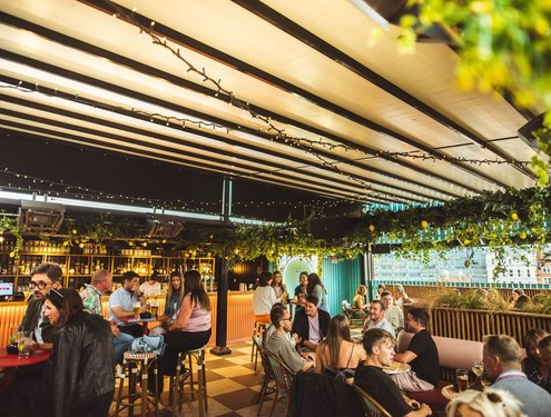 A Rooftop bar in Belfast