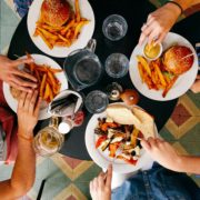 Featured image displaying friends dining out